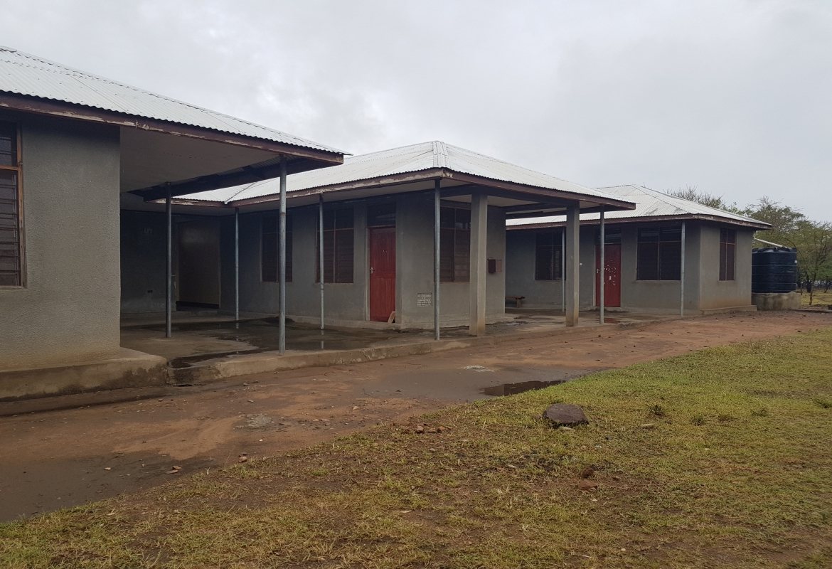 A classroom verandah at a school in the WMA